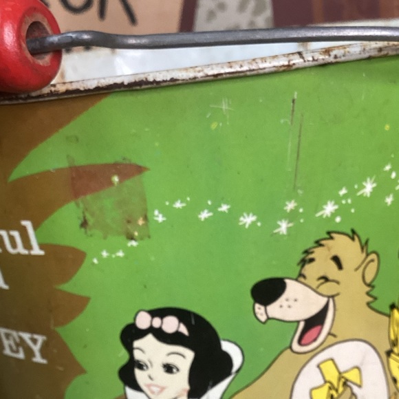 Vintage 1966 J. Chein World of Disney Metal Bucket SEE PICTURES - Picture 11 of 12